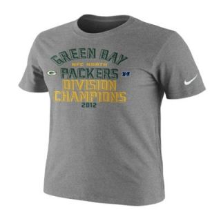 Nike Green Bay Packers Gray 2012 NFC North Division Champions T Shirt
