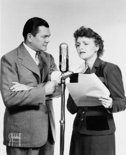1949 TITLE Marjorie Hannan and Hugh Studebaker doing radio show "Bachelor's a3  