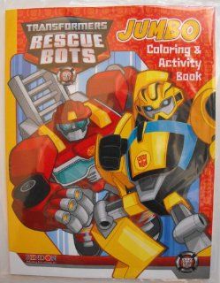Hasbro Transformers Animated Rescue Bots 64 pg. Coloring and Activity Book. Heat Sealed in a Copyrighted Labeled Sleeve. Enjoy all your favorite Autobots/Action Figures. Optimus Prime, Bumblebee, Heatwave, Chase, Blades, Boulder and more while doing the pu