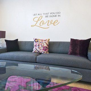 Let All That You Do Be Done In Love   Small   Wall Quote Stencil   Wall Decor Stickers  