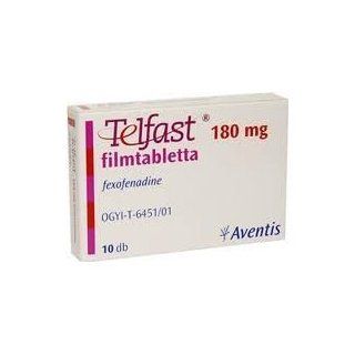Telfast 180mg X 10 Tabs, Relieve Symptoms of Cold and Allergy, Such As Runny Nose, Itch, Watery Eyes and Sneezing, Relieve Allergic Skin Conditions Such As Hives, Itchy Rash Due to Insect Bites or Chicken Pox.  Skin Care Product Sets  Beauty