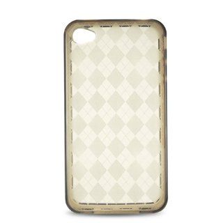 Fits Apple iPhone 4 4S Soft Skin Case Transparent Checker Smoke TPU Skin AT&T (does NOT fit Apple iPhone or iPhone 3G/3GS or iPhone 5) Cell Phones & Accessories