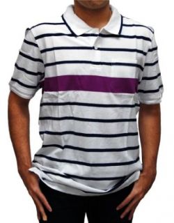 Men's Euro Designed Casual Striped Pocket Short Sleeve Polo Shirt at  Mens Clothing store Purple Polo Shirt