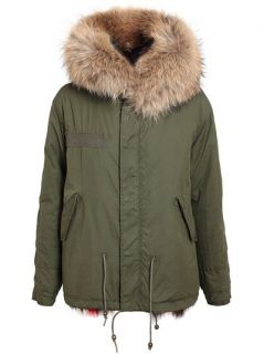 Mr & Mrs Furs Multicoloured Fur Lined Parka Jacket