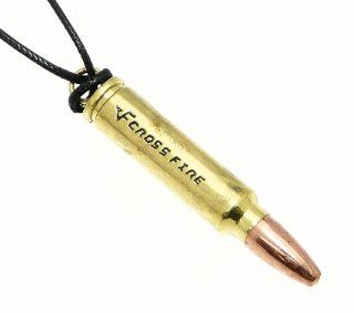 Neptune Giftware Brass Effect Metal Bullet Pendant On Adjustable Cord Necklace Leather Necklaces For Boys Jewelry