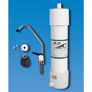 H2O International US4 Deluxe 5 Stage Under Sink Filter with Faucet   Undersink Water Filtration Systems  