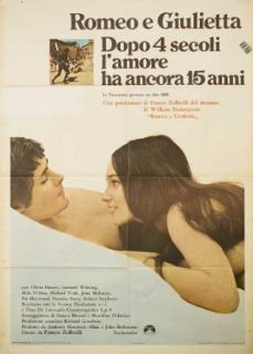 Romeo and Juliet 1968 Original Italy Due Fogli Movie Poster Franco Zeffirelli Leonard Whiting Leonard Whiting, Olivia Hussey, John McEnery, Milo O'Shea Entertainment Collectibles