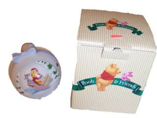 Pooh and Roo Disney Leight Full of Presents Porcelain Ornament 1999   Christmas Ball Ornaments