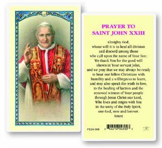 Laminated Saint John XXIII Holy Card Blessed During Mass on 4/27/2014 Jewelry