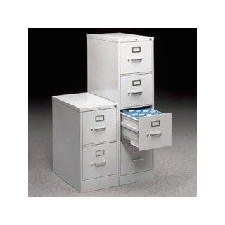 510 Series Four Drawer, Full Suspension File, Letter, 52h x25d, Putty  End Tab Shelf File Folders 
