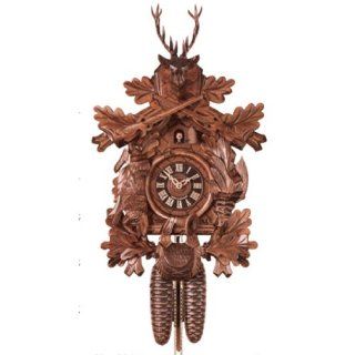 Shop Eight Day Two Weight Traditional Hunter Trophy Style Cuckoo Clock at the  Home Dcor Store