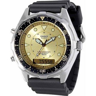 Casio Mens Ana Digi Alarm Chronograph Dive Watch