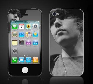 iPhone 4 Justin Bieber #4 Never Say Never My World 2.0 Vinyl Skin kit fits 4th generation apple iPhone decal cover Skins case. 