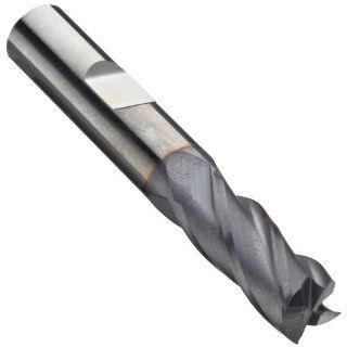 Niagara Cutter CNC430 Carbide End Mill, NC Tolerance, TiCN Coated, 4 Flutes, Square End, 9/16" Cutting Length, 5/32" Cutting Diameter Square Nose End Mills