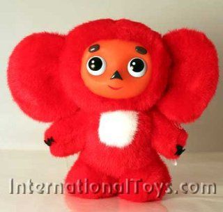 SOFT TOY/Cheburashka [RED] [Cheburashka was the official talisman of the Russian Olympic games; his birthday, August 20th, is celebrated every year by thousands of children; and not along ago in Moscow the first museum devoted to everyone's favorite op