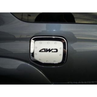 2007 2013 Jeep Wrangler (JK) Fuel Door Cover   Putco, Direct fit, Plastic, Chrome