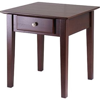 Winsome Rochester 20 x 20 x 20 Wood Shaker End Table, Brown