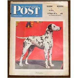 Saturday Evening Post July 17, 1943 JD Salinger Story, MAGAZINE, JD Salinger Story The Varioni Brothers Around Old Chi with Gardenia Penny By J. D. Salinger, (first ever Printing of This Short Story., Uncollected #7, Meaning 1st Appearance Anywhere Now or