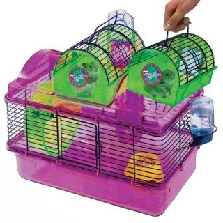 Penn plax Here & There & Everywhere Hamster Home & Traveler Cage SAM450  Pet Cages 