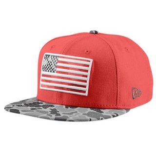New Era Camo Flags 59Fifty Hat   Mens   Casual   Accessories   Red/Grey French Camo