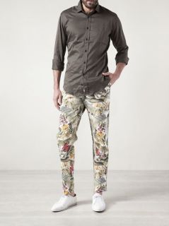 Ami Foliage Print Trouser   The Webster