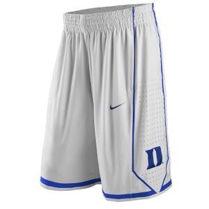 Nike College Authentic Basketball Shorts   Mens   Basketball   Clothing   Duke Blue Devils   White