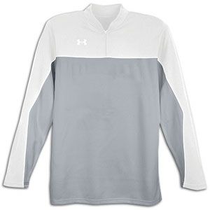Under Armour Stock Lottery L/S Shooters Shirt   Basketball   Clothing   Silver/White