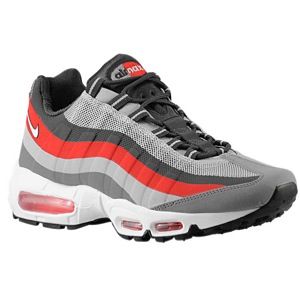 Nike Air Max 95 No Sew   Mens   Running   Shoes   Wolf Grey/White/Cool Grey/University Red