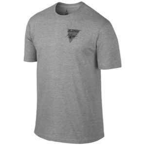 Jordan Flight Front To Back T Shirt   Mens   Basketball   Clothing   Dark Grey Heather/Black