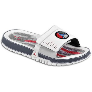 Jordan Hydro 8 Slide   Mens   Casual   Shoes   White/Varsity Red/Neutral Grey