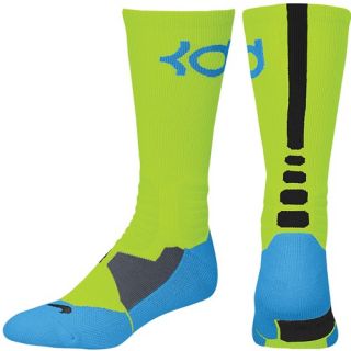 Nike KD Hyper Elite Crew Socks   Mens   Basketball   Accessories   Volt/Vivid Blue/Black