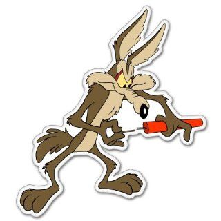 Wile E. Coyote dynamite cartoon sticker 4" x 5"  Other Products  