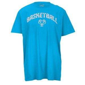Under Armour Runwitit T Shirt   Mens   Basketball   Clothing   Pirate Blue/White