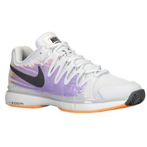 Nike Zoom Vapor 9.5 Tour   Womens   Tennis   Shoes   Lt Base Grey/Urban Lilac/Atomic Mango/Dk Base Grey