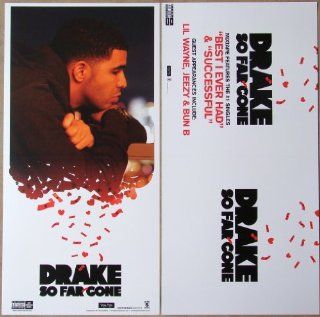 Drake   So Far Gone   Two Sided Poster   New   Aubrey Graham   Rare   Jimmy Brooks   Artwork