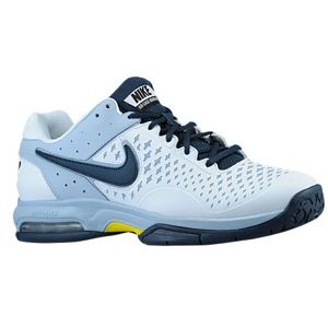 Nike Air Cage Advantage   Mens   Tennis   Shoes   White/Lt Armory Blue/Sonic Yellow