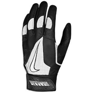 Nike Diamond Elite Pro Batting Gloves   Mens   Baseball   Sport Equipment   Black/White
