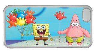 iPhone 5C Case Spongebob Squarepants,Spongebob and Patrick Personalized Blue Case Cell Phones & Accessories