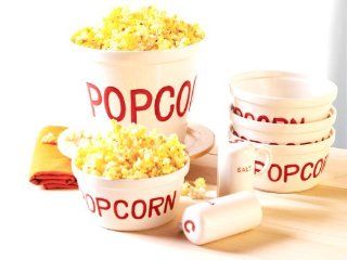Everybody Loves 7 Piece Popcorn Set, Enjoy (JY) Kitchen & Dining