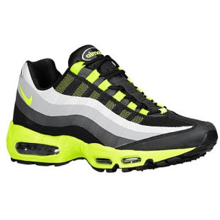 Nike Air Max 95 No Sew   Mens   Running   Shoes   Black/Dark Charcoal/Midnight Fog/Volt