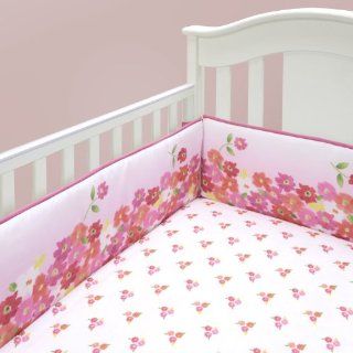 Bananafish Watercolor Floral Print Fritted Crib Sheet, Pink  Crib Fitted Sheets  Baby