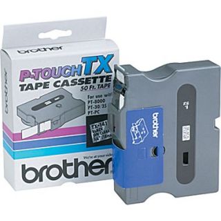 Brother 3/4 Black on Clear tape
