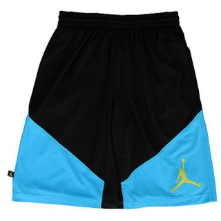 Jordan Triangle & Jumpman Shorts   Boys Grade School   Basketball   Clothing   Black/Vivid Blue/Venom Green