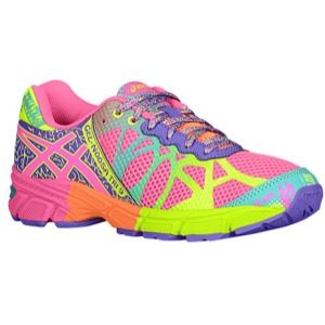 ASICS� Gel Noosa Tri 9   Girls Grade School   Running   Shoes   Hot Pink/Neon Purple/Flash Yellow