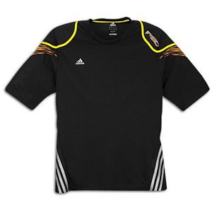 adidas F50 Short Sleeve Training Jersey   Mens   Soccer   Clothing   Black/Silver/Lab Lime