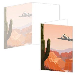 ECOeverywhere Southwest Air Boxed Card Set, 12 Cards and Envelopes, 4 x 6 Inches, Multicolored (bc11854)  Blank Postcards 