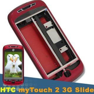 Original Genuine OEM T Mobile Mytouch 2 Mytouch2 3G Slide Espresso Red Faceplate Fascia Plate Panel Cover Case Housing+Middle Chassis+Battery Back Door Repair Fix Replace Replacement Cell Phones & Accessories