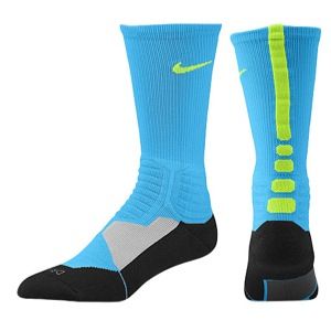 Nike Hyper Elite Basketball Crew Socks   Mens   Basketball   Accessories   Vivid Blue/Black/Volt