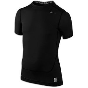 Nike Pro Combat Core Compression S/S Top   Boys Grade School   Training   Clothing   Black/Cool Grey