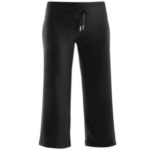 Under Armour Team Perfect Flow Capris   Womens   For All Sports   Clothing   Black/Metallic Pewter